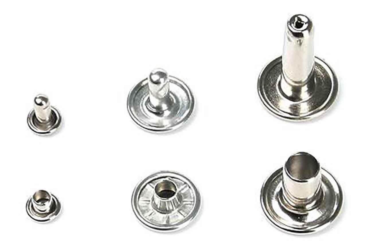 Hollow rivet, medium, 12 mm
