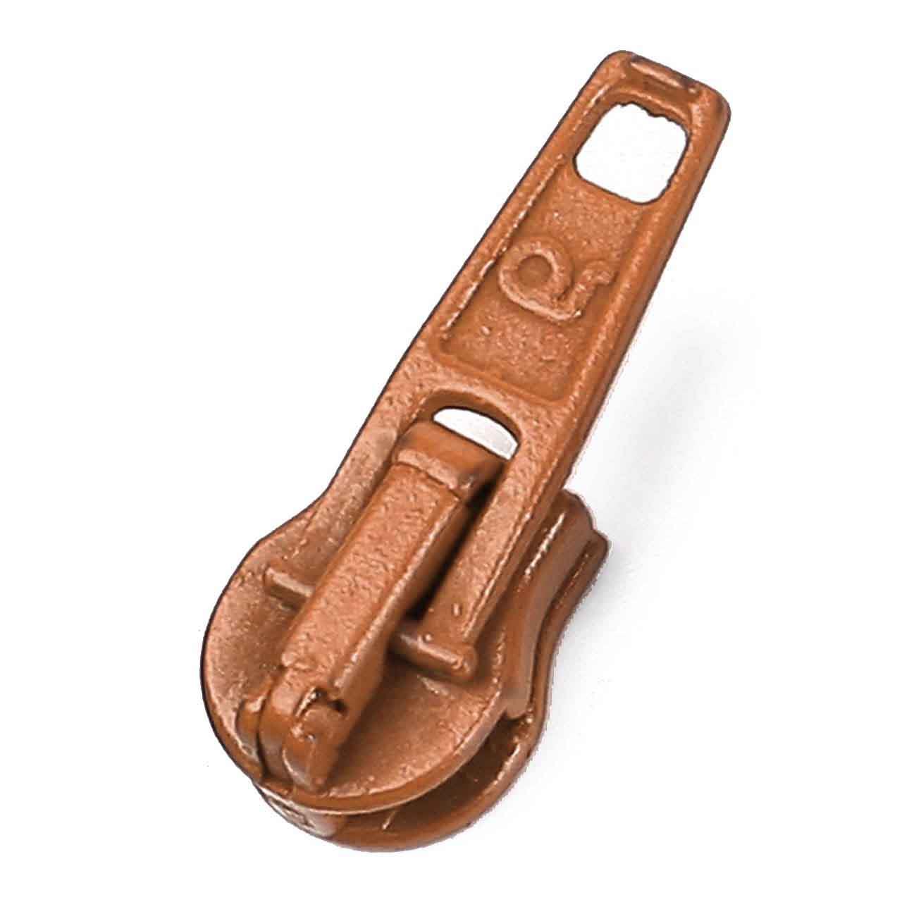Automatic zipper slider, orange