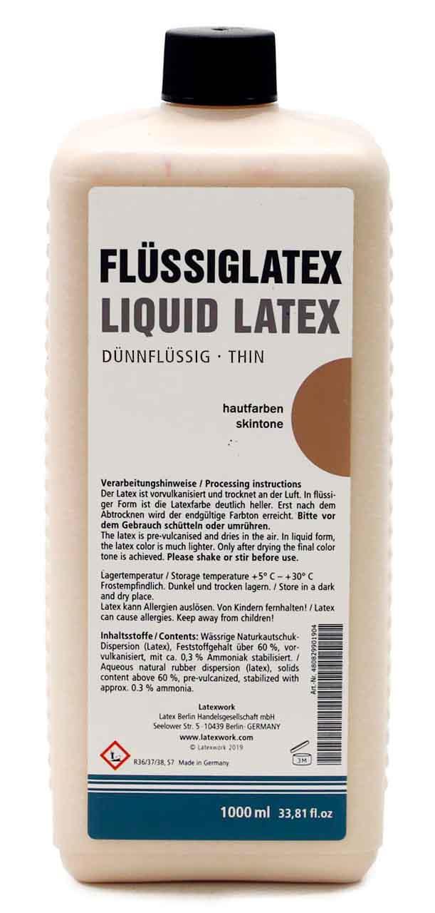 Flüssiglatex, dünnflüssig, hautfarbe