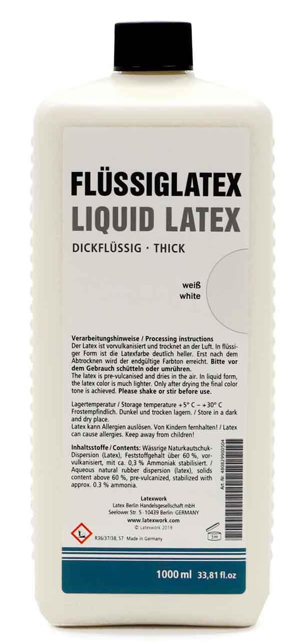 Flüssiglatex, dickflüssig, weiß