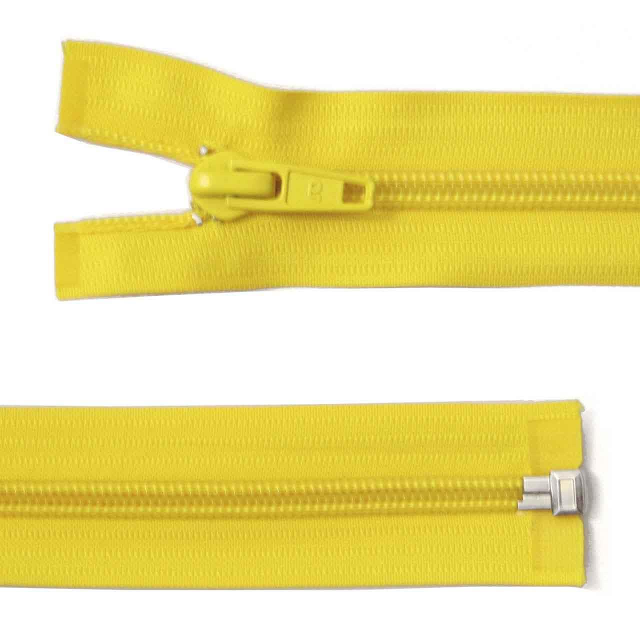 Plastic zip, broad, separable, 85 cm