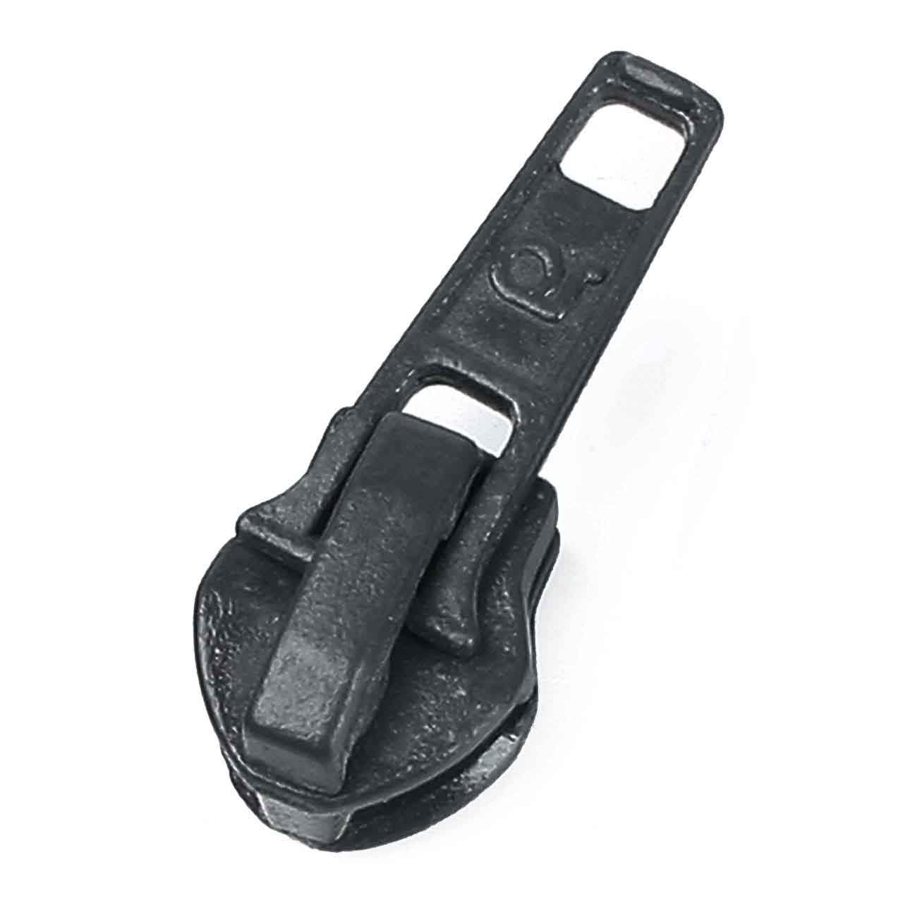 Automatic zipper slider, grey, grey