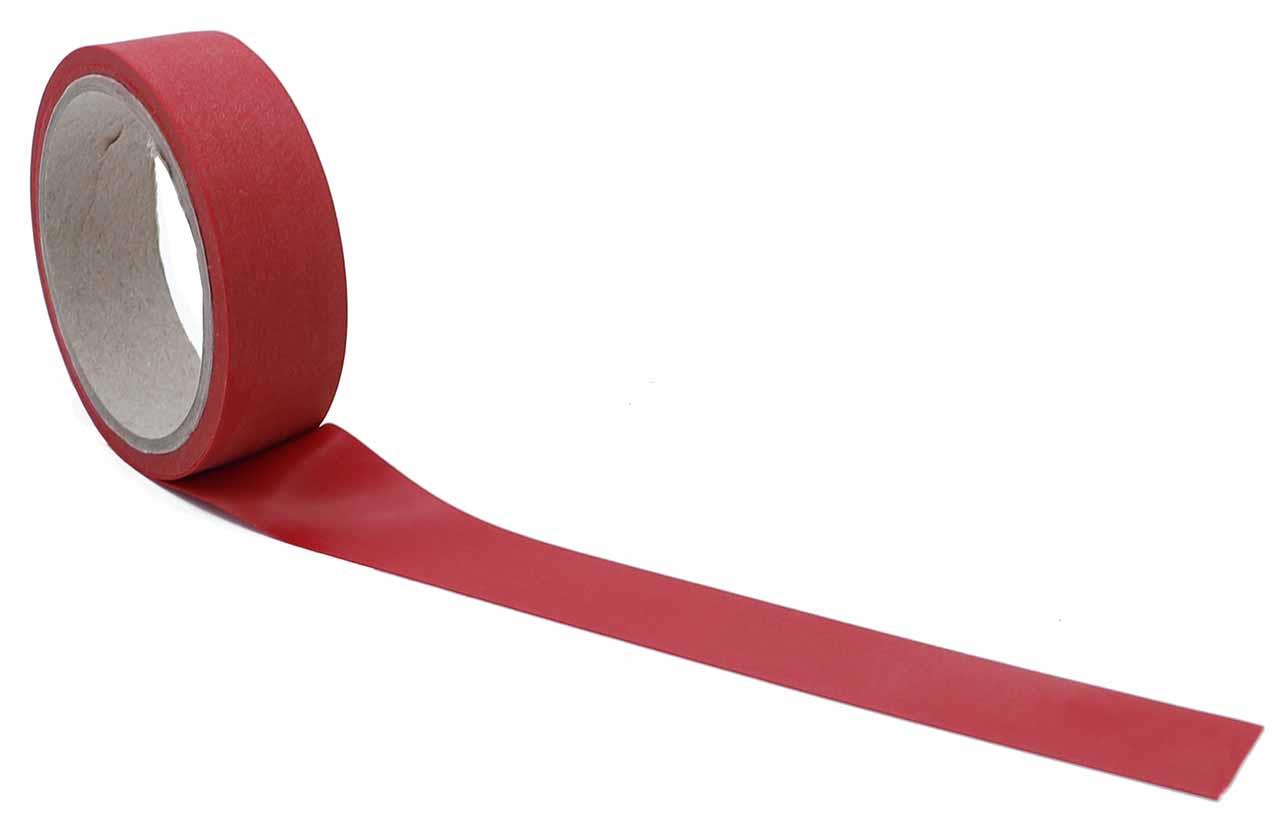Latex stripe, Red, 0,60 mm latex, 1 cm wide, 2 m long