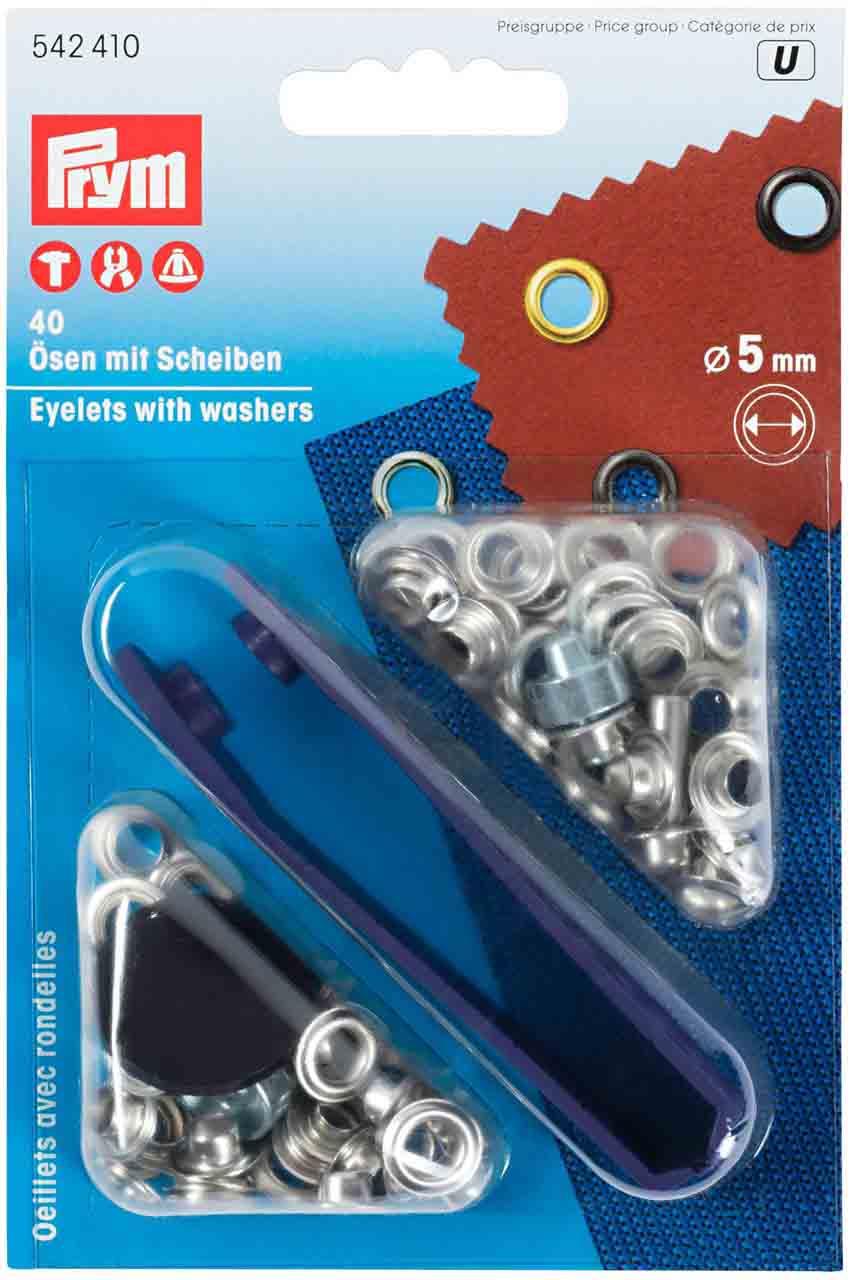 Prym eyelets with washers 5 mm